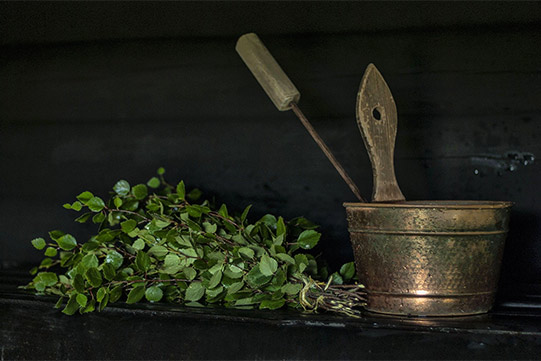 Photo shows smoke sauna feeling.